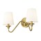 Z-Lite Gianna Wall Sconce, 2-Light, 20 In.W x 8.5 In.L x 9.75 In.H, Modern Gold/White 7509-2S-MGLD - alternate 7